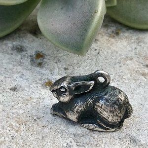 Retired James Avery Sterling Silver Rabbit charm